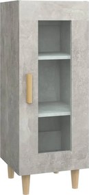 vidaXL betonszürke szerelt fa tálalószekrény 34,5 x 34 x 90 cm