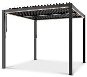 Blumfeldt Pantheon Climax Ambient, 3 × 3 m, 4 sarokoszlop, bioklimatikus tetővel