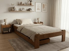 ADA ágy 80x200 cm, tölgyfa Ágyrács: Lamellás ágyrács, Matrac: Sommera matrac 18 cm