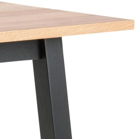 Chara bárasztal tölgy-fekete 117 cm