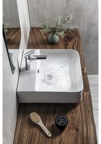 Isvea - Mosdó asztalra helyezhető/falra szerelhető SOTT AQUA 50x50 cm kerámia/fehér