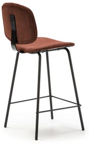 Borvörös bárszék szett 2 db-os (ülésmagasság 64 cm) Arus – Marckeric