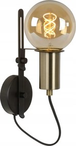 Lucide fali lámpa Malcolm fekete 45278/01/30 E27 28x19x10 cm IP20