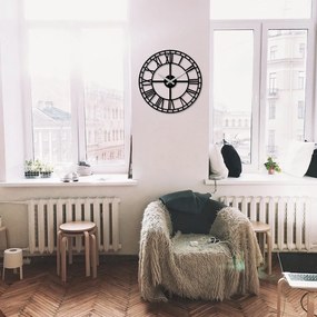 Enzoclock fém falióra, 48×48 cm – S002