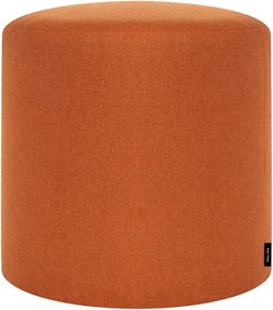 Terrakotta színű gyapjú puff Folk – noo.ma