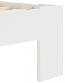 fehér tömör fenyőfa ágykeret 100 x 200 cm