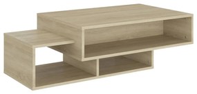 Sonoma tölgy színű szerelt fa dohányzóasztal 105 x 55 x 32 cm