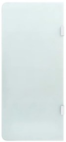 Falra szerelhető edzett üveg piszoárelválasztó fal 90 x 40 cm