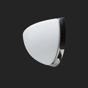 Osmont 44554 Nela DL1 fali üveg lámpa polírozott rozsdamentes acél fehér IP43