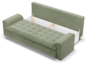 Tokio kanapéágy, kordbársony, zöld