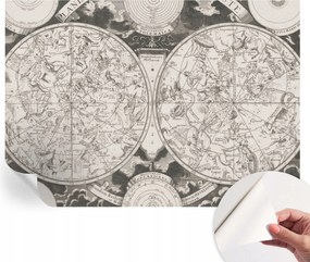 Öntapadós Dekoratív Fotótapéta Hálószobába Csillagos térkép 312x219 cm