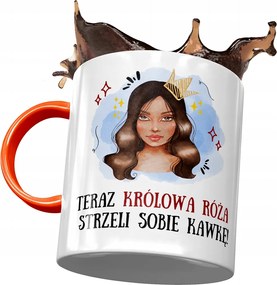 Narancssárga Bögre Rózsa Barátnő Feleség Nyomtatott Fotóval