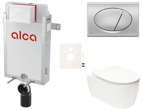 Fali WC szett Alca befalazáshoz + Glacera Alfa WC SIKOAA3