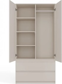 SS-90 gardróbszekrény, 90x180x50 cm, kasmír