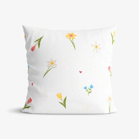 Goldea pamut párnahuzat - virágos kert 40 x 60 cm