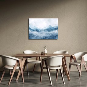 Kép - Felhők és hullámok, akvarell (70x50 cm)