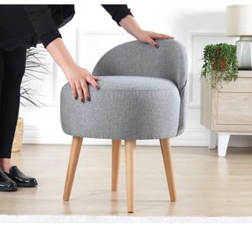 NIKI puff, átmérő 46 cm, elegáns szürke