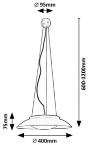 Rabalux 72134 - LED Csillár zsinóron HAFSA LED/24W/230V 3000K