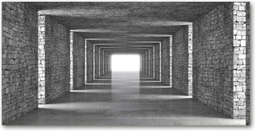 Fotó kép edzett üveg Alagút tégla 140x70