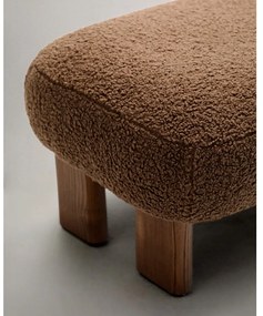 Barna buklé lábtartó Nema – Kave Home