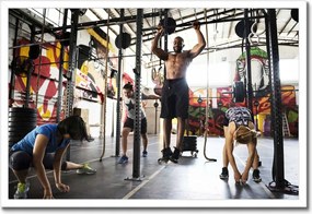 Poszterek keretben 60x40 Edzőterem Edzés Teljesítmény