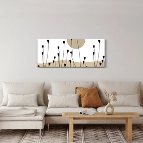 Kép - Grafikus rét N⁰2 (120x50 cm)
