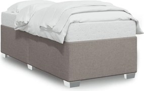 vidaXL tópszínű szövet ágykeret matrac nélkül 90x200 cm