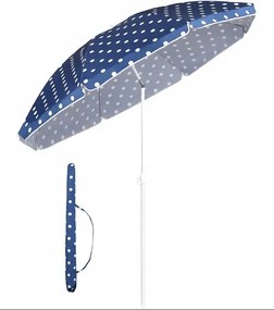 Kék Kerti Strand Napernyő Erkélyre Pöttyös 160 CM