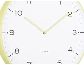 Karlsson 6011GR design falióra, sárga, átmérő 40cm