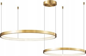 Zing Ring Double 60 B Led csillár 60cm két gyűrű arany sárgaréz