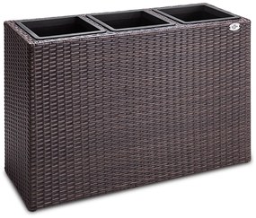 Casaria® Virágcserép 83x30,5x60cm - barna
