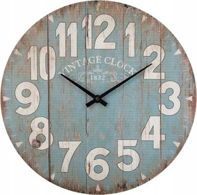 Mdf Falióra Jól Olvasható Számokkal 38 CM Átmérő Tengeri