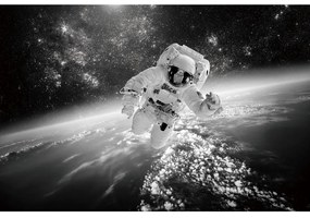 Űrhajós festmény 120 x 80 cm, fekete / fehér