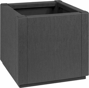vidaXL Virágbox Sötétszürke 36 x 36 x 35 cm Műanyag