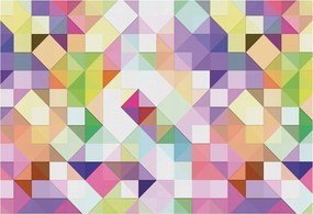 Fali fotótapéta előszoba konyhába Színes formák 152x104 Ragasztó