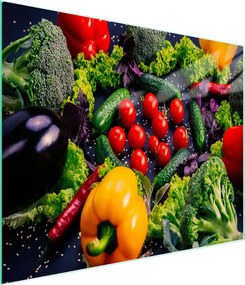 Üveg Vágódeszka 52x30 Zöldség Edzett Üveg