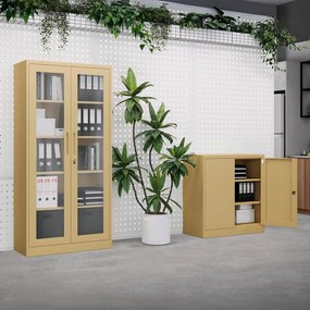 Üveges vitrin AMELIA, 900 x 1850 x 400 mm, Fresh Style: bézs