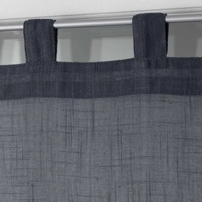 Antracitszürke átlátszó függöny szett 2 db-os 60x160 cm Zazy – douceur d'intérieur