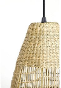Natúr színű függőlámpa tengerifű búrával ø 20 cm Latika – Light &amp; Living