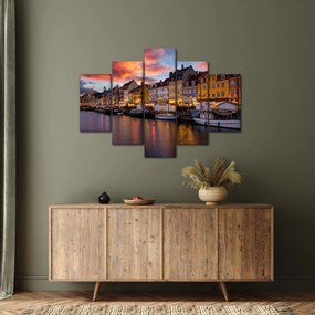 Kép - Nyhavn, Koppenhága (150x105 cm)