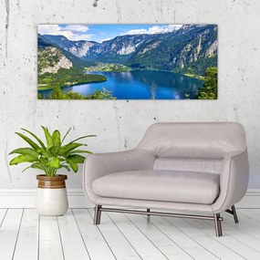 Kép - Hallstatt tó, Hallstatt, Austria (120x50 cm)