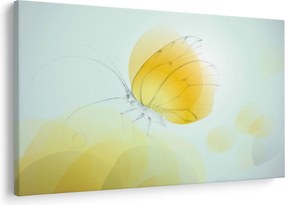 Kép - Sárga pillangó (90x60 cm)