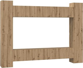 vidaXL TV szekrény garnitúra 10 pcs Artisan tölgy 30,5 x 30 x 90 cm