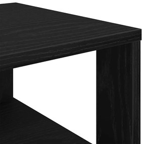 fekete szerelt fa cipőtároló szekrény 61x32x70 cm