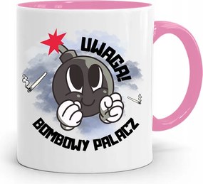 Dohányosoknak 420 Cbd Bögre Rózsaszín Ajándék fényképes nyomtatással