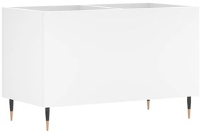 fehér szerelt fa hanglemezszekrény 74,5x38x48 cm