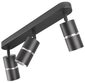 Spotlámpa BAMBOO 3xGU10/10W/230V fekete