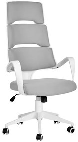 Fehér és szürke irodai szék GRANDIOSE Beliani
