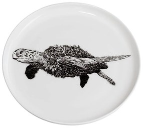 Marini Ferlazzo Sea Turtle fehér porcelán tányér, ø 20 cm - Maxwell &amp; Williams