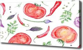 Vászonkép Paradicsom és fűszerek 100x70cm